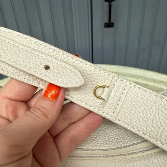 Songmont Luna Vegan Leather Hobo Bag - Ivory, Size Medium - Picture 13 of 16